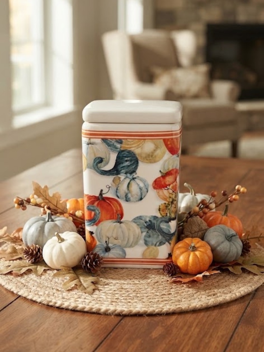 ASHLAND Fall Automine Orange Container Jar with Lid